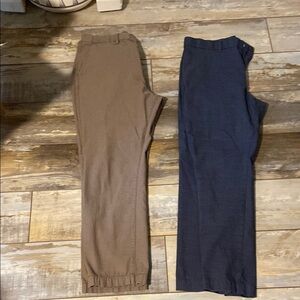 Banana Republic Brown and Blue Chinos Casual Style lot of 2